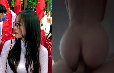 Poster of Clip Sex Nhã Trân Trường Cấp 3 Nguyễn Huệ Nhún Hăng Say Trên Nền Nhạc Remix